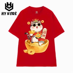 Áo Thun Tết HY KORÉ 3118 Nam Nữ Form Rộng Local brand Vải Cotton 100% Unisex Oversize 1
