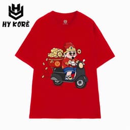 Áo Thun Tết HY KORÉ 3112 Nam Nữ Form Rộng Local brand Vải Cotton 100% Unisex Oversize 1