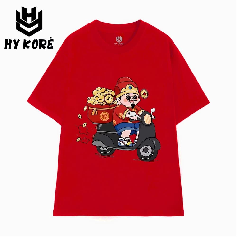 Áo Thun Tết HY KORÉ 3112 Nam Nữ Form Rộng Local brand Vải Cotton 100% Unisex Oversize