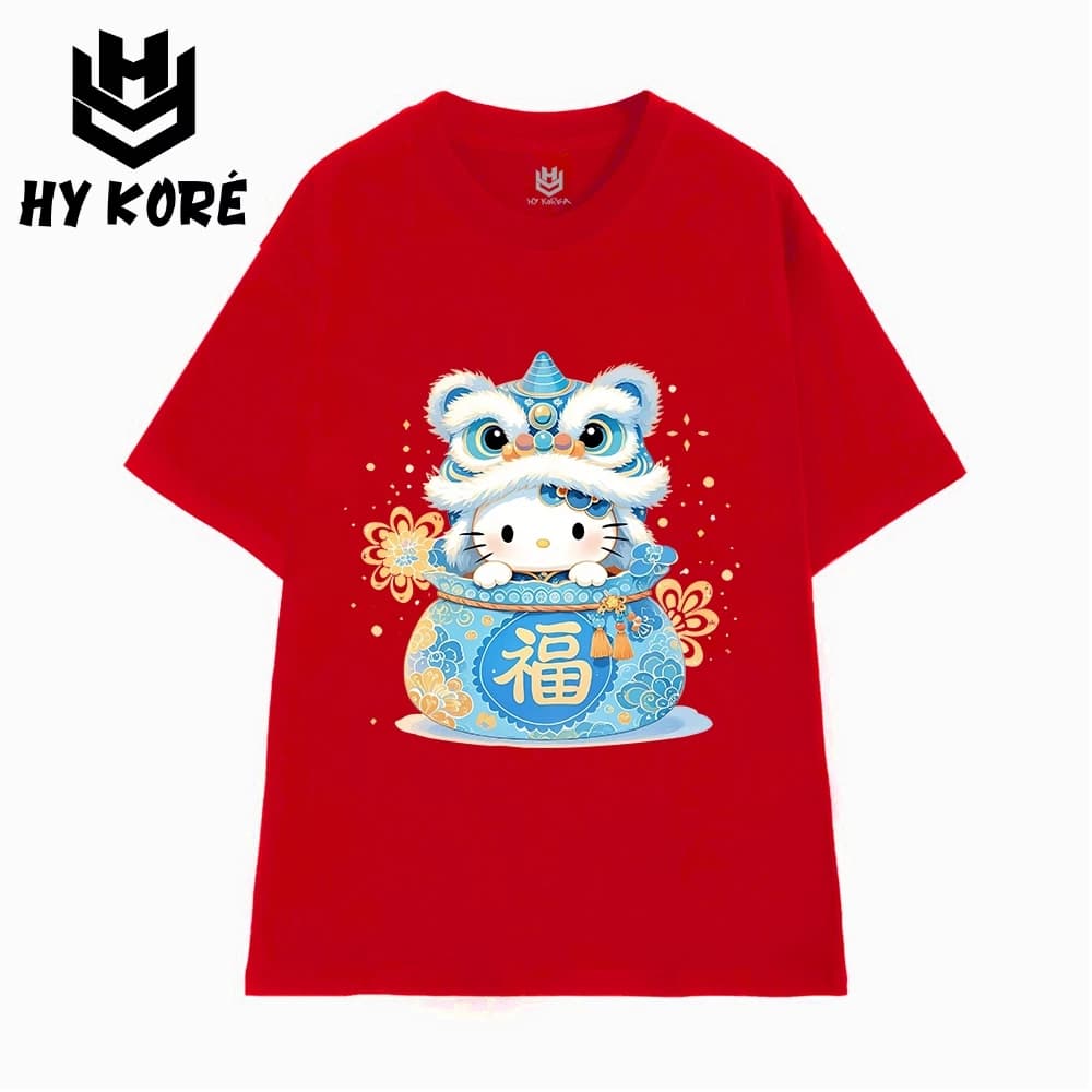 Áo Thun Tết HY KORÉ 3135 Nam Nữ Form Rộng Local brand Vải Cotton 100% Unisex Oversize