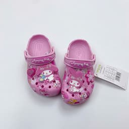 Dép sục melody clod hồng đủ size cho mẹ bé từ 23 - 39 kèm sticker độc đáo 2