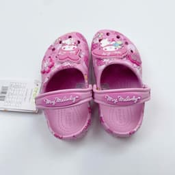 Dép sục melody clod hồng đủ size cho mẹ bé từ 23 - 39 kèm sticker độc đáo 5