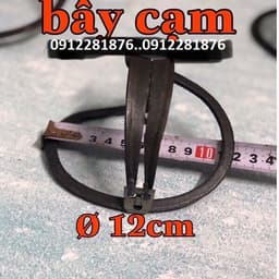 Cạm Bẫy Kiềng 12cm Tặng Bàn Đạp + Dây Phanh Cáp Lụa 2