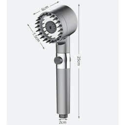 Vòi sen tăng áp 3 chế độ, đầu mɑssage silicon, chức năng 6 trong 1 nâng cao 3