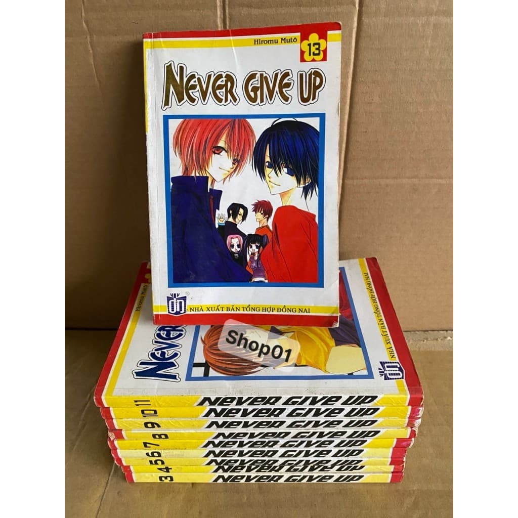 Combo 10q vở Never give up