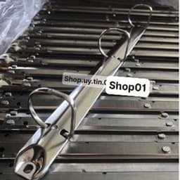 (3 lỗ chữ D 3cm) Combo 10c Kẹp còng giữ giấy 3 lỗ chữ D - Gáy sổ còng - Kẹp giấy bảng quảng cáo, thông báo bầu cử, kế hoạch .... 1