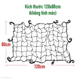 Lưới bạt 120x80 cm cho xe bán tải: an toàn, bền bỉ, bảo vệ hàng hóa hiệu quả 4