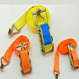 Dây chằng hàng xe máy tăng đơ 2.5cm, dài 2-5m, màu cam, chịu tải 800-1000kg, móc thép J chắc chắn. 3