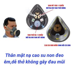 Mặt Nạ Phòng Độc: Bảo vệ an toàn khi phun sơn, thuốᴄ trừ sâu, chống hóa chất và bụi mịn 1