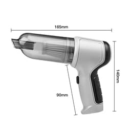 Máy hút bụi 3 trong 1 trắng đen với 4 phụ kiện và dây sạc 3