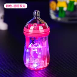 [HCM] Bật Lửa Gas Khè Hình Bình Sữa Có Đèn Led Nhấp Nháy Nhiều Màu 6