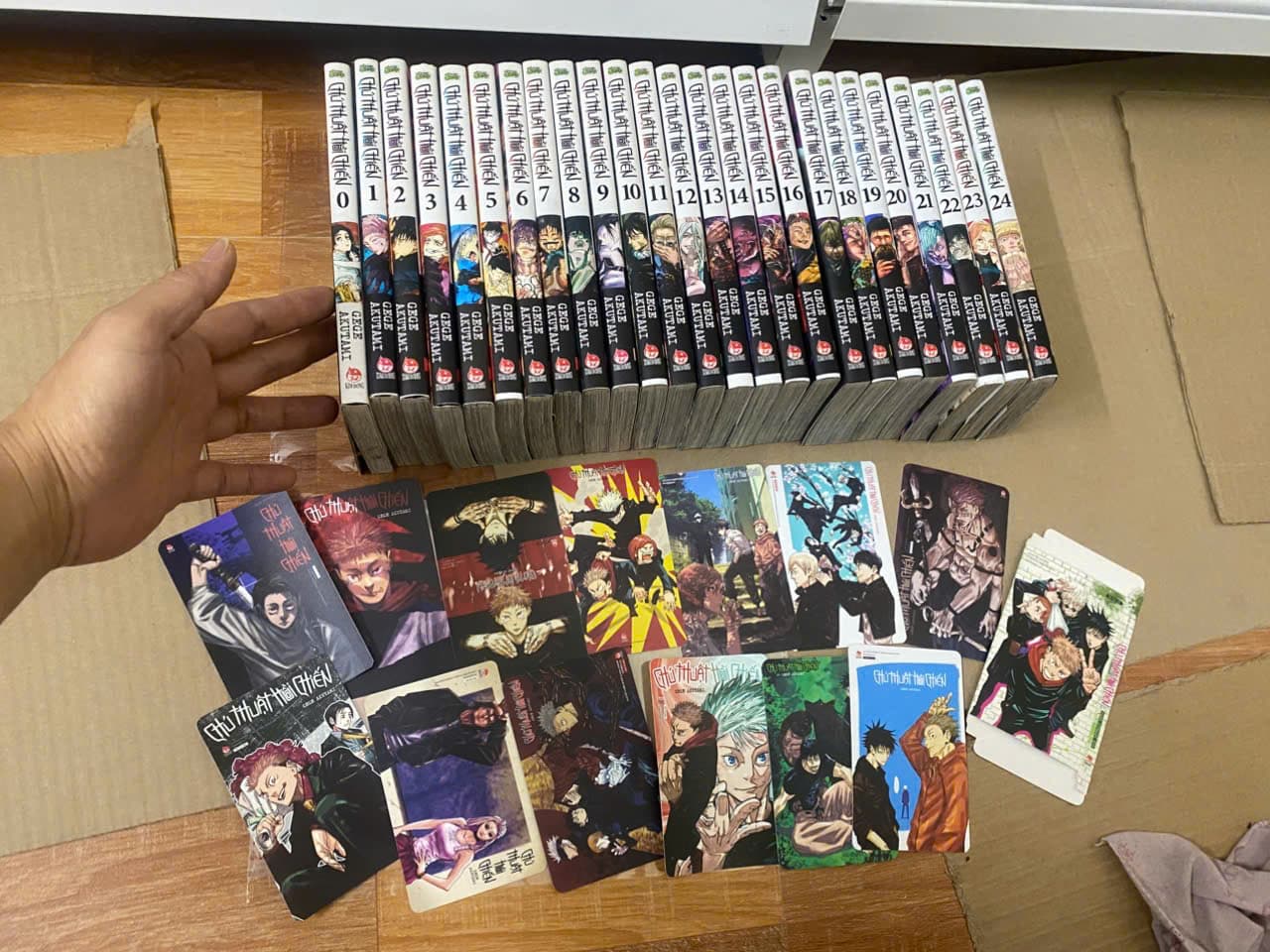 (thường+poster) Bộ Truyện tranh Chú thuật hồi chiến bản thường +poster JJK Jujutsu Kaisen có phụ kiện