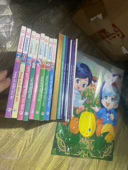 Combo 16q vở lớp học mật ngữ + candy book kèm phụ kiện 2