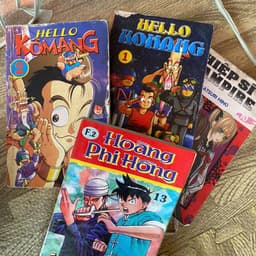 Combo 5q vở Hello komang hiệp sĩ vampire hoàng phi hồng 2