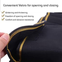 Thắt lưng công cụ đa năng đen với các ngăn chứa dụng cụ và dây đeo chắc chắn. 4