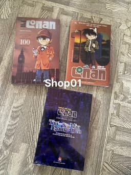 (seal+post) Combo 3q vở Conan Thám Tử Lừng Danh Tập 100 limited, 100 đặc biệt, 104 đặc biệt nguyên seal 1