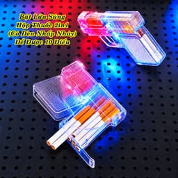 [HCM] Bật Lửa Khè Xài Gas Hình Sung Hộp Thuốc 2in1 Có Đèn Nhấp Nháy 12.5cm 3