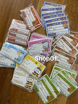 Nhãn vở decal dính sẵn, nhãn vở kuromi, capybara, chiikawa, pochacco..... 3