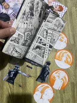 (+post) Bộ 5q vở Haikyu Chàng khổng lồ tí hon tập 41-45 kèm phụ kiện + post 7