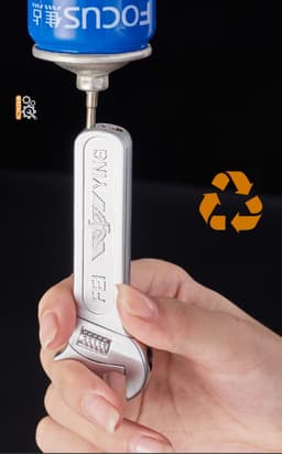 HCM Bật Lửa Kim Loại Xài Gas Hình Các Cờ Lê 5