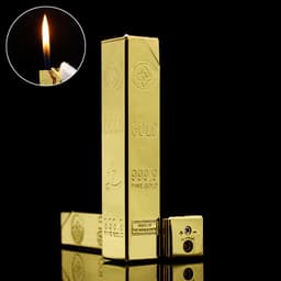 HCM Bật Lửa Xài Gas Hình Thỏi Vàng Khối Dài 9999 2