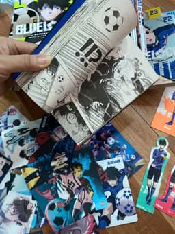 (+poster) Bộ 26q vở  Blue Lock Bluelock T1-26 full card + 5 standee+poster 5