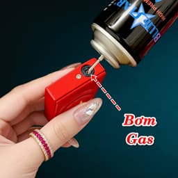 HCM Bật Lửa Khè Xài Gas Hình Cờ Việt Nam Có Vòng Quay 3