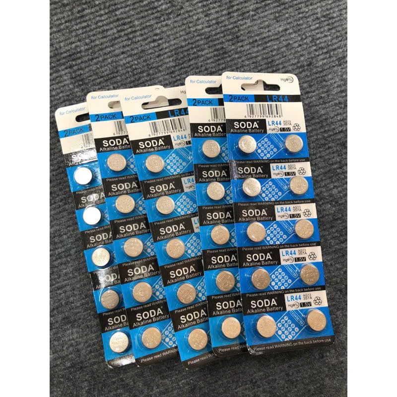 (bán sỉ) combo 5 vỉ =50 viên pin cúc áo lr44 - pin đồng hồ - pin máy tính cầm tay ...