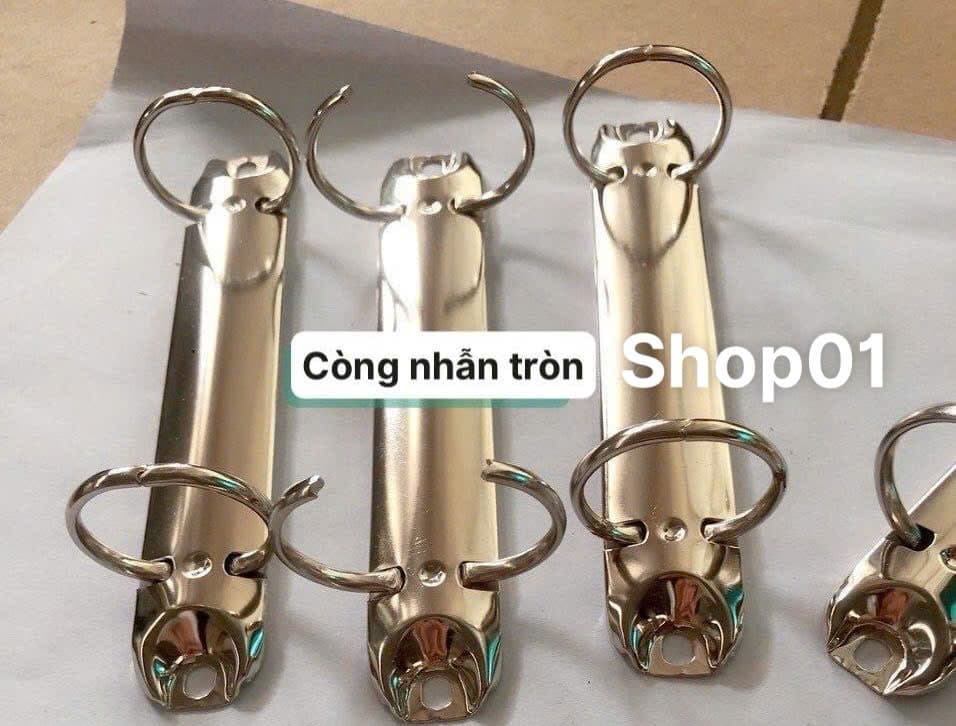 (lỗ 3cm) Combo 10c Kẹp giữ giấy 2 nhẫn chữ o - Khoá kẹp còng nhẫn- Gáy sổ còng - Kẹp giấy bảng quảng cáo, thông báo, kế hoạch ...