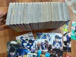 (+poster) Bộ 22q vở Blue Lock Bluelock T1-22 full card + 3 standee + poster 8