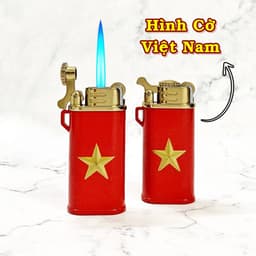 HCM Bật Lửa Khè Chief Xài Gas Đá Rảnh Tay Hình Cờ Việt Nam 2