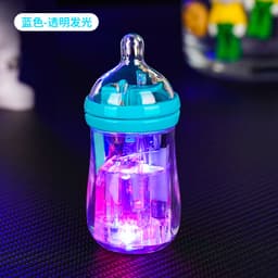 [HCM] Bật Lửa Gas Khè Hình Bình Sữa Có Đèn Led Nhấp Nháy Nhiều Màu 5
