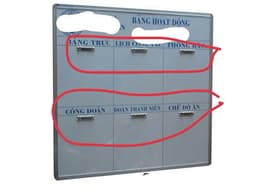 (lỗ 3cm) Combo 10c Kẹp còng giữ giấy 2 nhẫn chữ o - Khoá kẹp Gáy sổ còng - Kẹp giấy bảng quảng cáo, thông báo bầu cử, kế hoạch .... 5