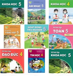 Vở tin học, toán, đạo đức KHTN ..  lớp 4,5 kết nối tri thức 1