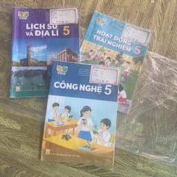 Combo vở SGK cũ toán tiếng việt mĩ thuật âm nhạc ... lớp 5 kết nối tri thức 2
