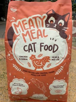 Combo 3 túi (=3kg) Thức ăn Hạt Khô Cho Mèo vị gà ngũ cốc Meaty Meal Dành Cho Mèo Trưởng Thành 3