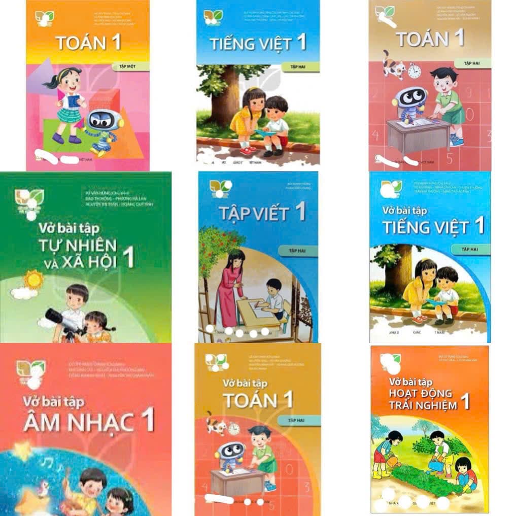 Vở toán tập viết tiếng việt lớp 1 kết nối tri thức với cuộc sống