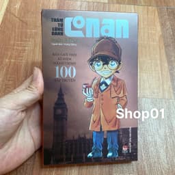 (+post) Vở truyen.tranh Conan Thám Tử Lừng Danh Conan tập 100 limited đủ phụ kiện 1