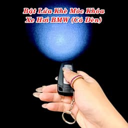 HCM Bật Lửa Khè Xài Gas Móc Khóa Xe Hơi BMW Có Đèn Pin 3