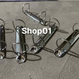 (2 lỗ chữ D 3cm) Combo 10c Kẹp còng giữ giấy 2 lỗ chữ D 3cm - Gáy sổ còng - Kẹp giấy bảng quảng cáo, thông báo bầu cử, kế hoạch .... 1