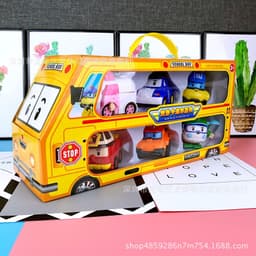 Hộp lớn 6 xe Poli biến hình dễ thương - Hoạt hình Poli và những người bạn - Smart Baby 3