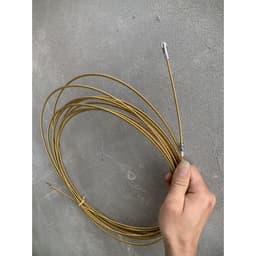 Dây mồi luồn cáp điện lò xo vàng 4mm, ống gen điện, chiều dài từ 5M đến 15M. 2