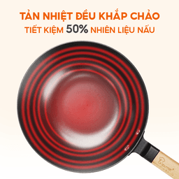 Chảo gang Nitrigan La gourmet đúc nguyên khối 36cm, chống dính tự nhiên, sử dụng được bếp từ, an toàn sức khỏe - 347671 6