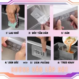 Khay lọc rác bồn rửa chén và khay ráo nước trái cây đa năng Inox 304 cao cấp 3