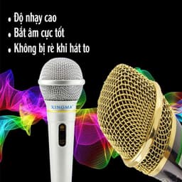 Micro Karaoke AK-319 Xingma chống ré, dây dài 3m, độ bền cao 6