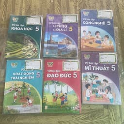 Combo 13q vở sgk + vbt cũ đã làm bài đạo đức tiếng anhToán tiếng việt mĩ thuật ... lớp 5 kết nối tri thức 2