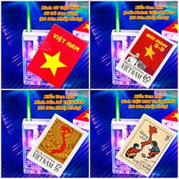 HCM Bật Lửa Khè Xài Gas Chủ Đề Việt Nam Lộ Thiên Có Đèn Led Nhấp Nháy Đẹp Lạ 5