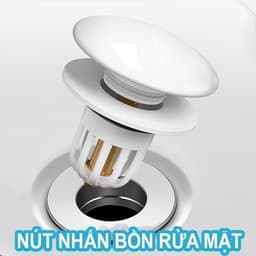Nút nhấn bồn rửa mặt với thiết kế hiện đại và tiện lợi. 1