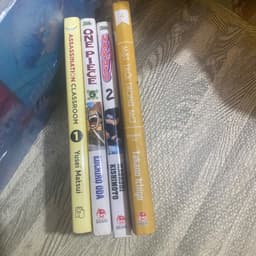 (rẻ, lô lẻ 10) Combo 4q vở lớp học ám sát onepiece naruto mặt trời trong mơ 1