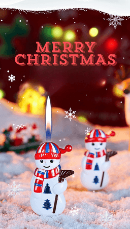 HCM Bật Lửa Xài Gas Hình Ông Già Noel & Người Tuyết – Phụ Kiện Giáng Sinh Độc Lạ, Dễ Thương 5